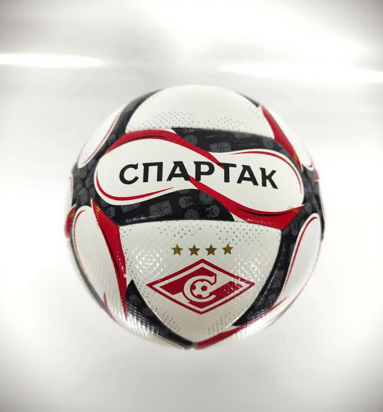Футбольный мяч СТРАЙКЕР с брендированием ФК «Спартак» Москва